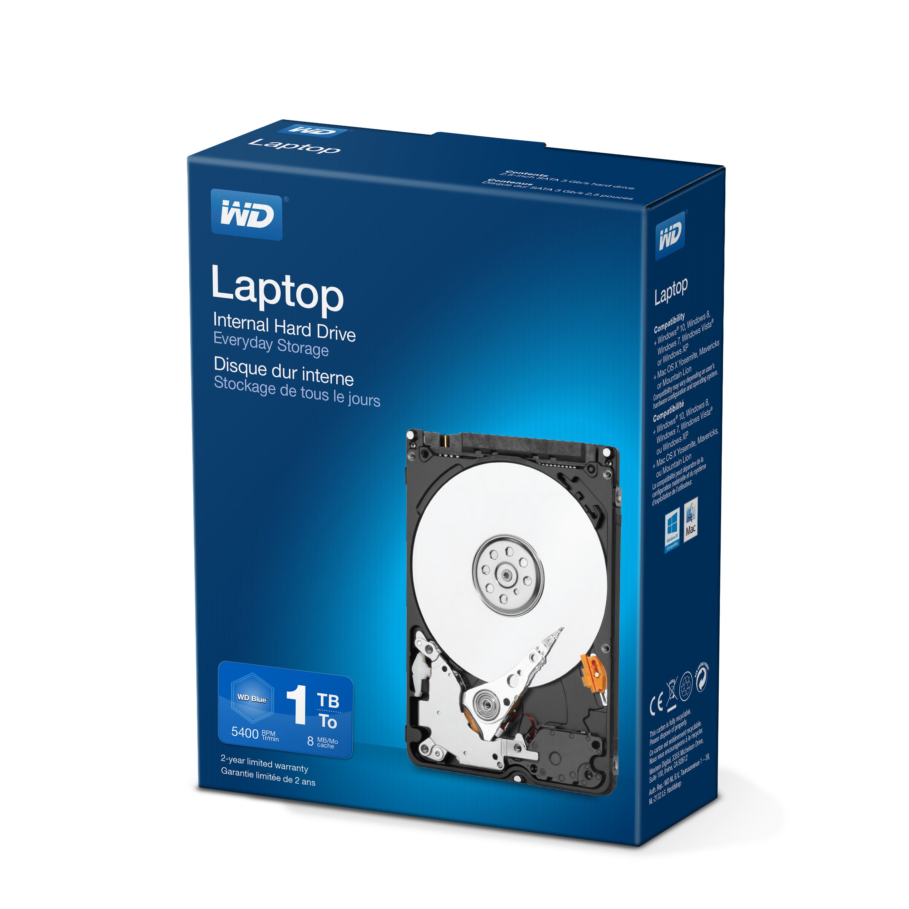 Western Digital 2.5" 1TB SATA II 5400RPM Laptop Hard Drive