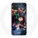 Maniacase Pochette pour Samsung Galaxy A03 Tanjiro Nezuko et Inosuke Doder Kimetsu no Yaiba Manga