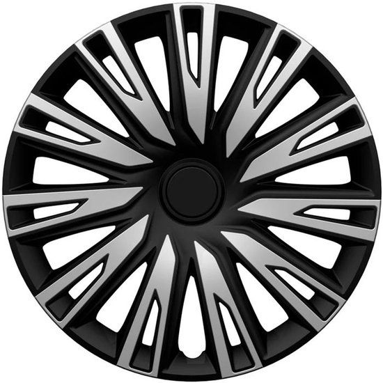 AutoStyle 4-Delige set Copra 16-inch zilver/zwart