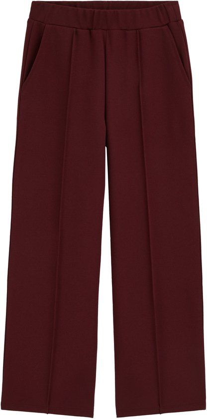 WE Fashion Meisjes straight fit broek met structuur