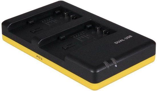 Huismerk Duo Oplader voor Panasonic VW-VBK180 / VW-VBK360 - Zwart
