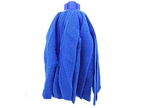 PAMEX Microvezel-mop - Kleurrijke Strepen - Blauw - 155 g