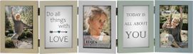 HAES deco Houten multi Fotolijst Basel voor 5 foto's 10x15 (formaat 63x17,3 cm)
