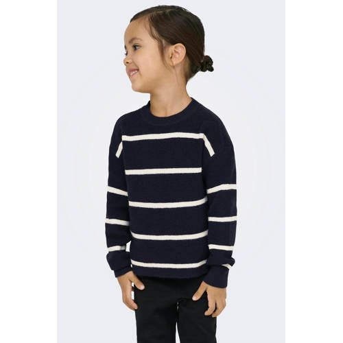 ONLY KIDS ONLY MINI gebreide gestreepte trui - donkerblauw