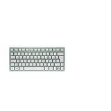 CHERRY KW 7100 MINI BT, compact multi-apparaat toetsenbord met drie Bluetooth-kanalen, Duitse lay-out (QWERTZ), plat ontwerp, inclusief draagtas, Agave Green