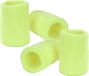 Merkloos / Sans marque Pols zweetbandjes neon geel - voor volwassenen - 4x stuks