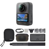 DJI Osmo 360 Adventure Combo, 360-camera met 1-inch 360° beeldvorming, verlengde batterijduur met 3 batterijen, native 8K 360° video, 4K/120fps & 170° boostvideo, actiecamera voor sport, vlog
