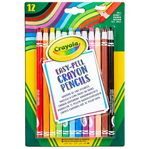 crayola Easy Peel Crayon Potloden, Pack van 12