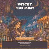 Witchy Night Market: A Cozy Gothic Coloring Book for Adults and Teens