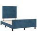 Maison Exclusive - Cadre de lit sans matelas, bleu foncé, 120x190 cm, velours