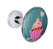 Wenko 50426100 wandhaken design cupcake, gegoten zink, 6 x 5 x 6 cm