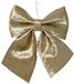 Decoris Kerst strik - champagne - 20 x 24 cm - polyester