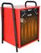 Chauffage électrique, 15 kW, rouge, avec thermostat, 3 modes de fonctionnement, boîtier métallique