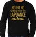 Bellatio Decorations Foute kersttrui/sweater voor heren - Hohoho lapdance cadeau - zwart - glitter goud L