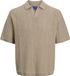 JACK&JONES JORPAROS KNIT EASTER SS CROCHET POLO Safari Heren M