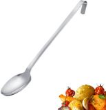 Westmark Groentelepel Pro – RVS kooklepel met brede lepelkop – Universele serveerlepel voor groenten, aardappelen, etc. – Zilver, 45 cm
