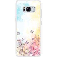 Samsung Galaxy S8 Watercolor flowers Verstevigd hoesje met sublimatie bedrukking