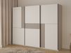 CUBER Armoire 3 portes coulissantes cachemire/taupe