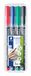 STAEDTLER Lumocolor 317 Permanente stiften – 4 kleuren, 1,0 mm
