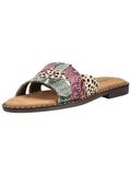 LAZAMANI Muiltjes beige / groen / pink / zwart