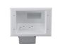 DATACOMM ELECTRONICS 45-0072-WH Commerciële Grade Verzonken AV/HDMI-kabel Verbergen Plaat met 20 Amp Dual Power Receptacle