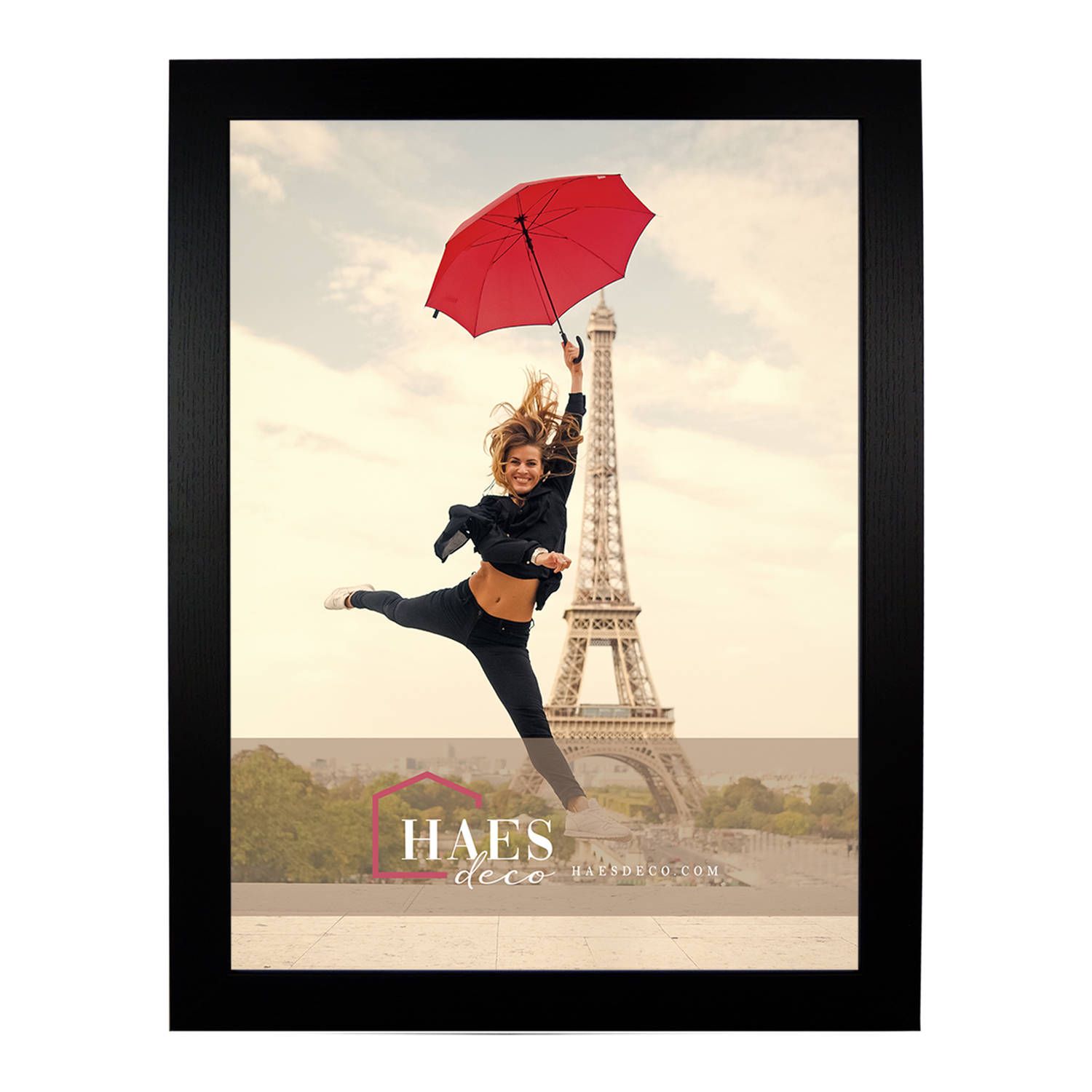 HAES deco - houten fotolijst paris zwart 30x40 - sp001311