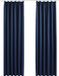 vidaXL Gordijnen verduisterend met haken 2 st 140x245 cm blauw