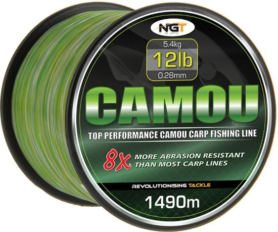 NGT Camouflage Lijn 12lb / 5.4kg / 0.28mm â€“ 1490m