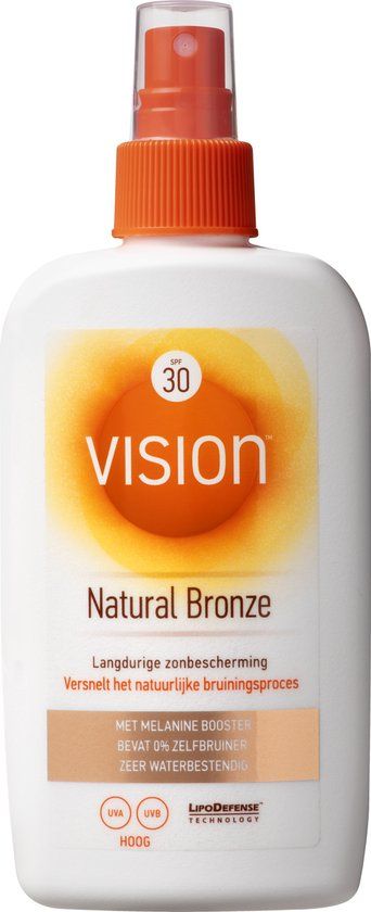 Vision Natural Bronze SPF30 Zonnebrand Spray - 180ml