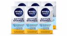 NIVEA MEN Active Energy Wake-up Gezichtsgel met Cafeïne - 50 ml - Voordeelverpakking - 6 stuks