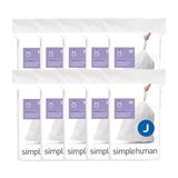 simplehuman Code J Vuilniszakken met trekkoord, 30-45 liter, wit, 200 stuks