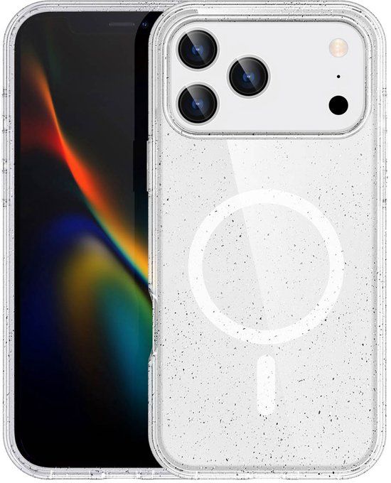 imoshion Sparkle Backcover geschikt voor MagSafe - Transparant - Apple iPhone 17 Pro Max