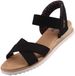 Skechers Slip-Ins Bobs Desert Kiss - Golden Lily Damessandaal Zwart