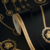 A.S. Création vliesbehang 791755 Goud, Zwart
