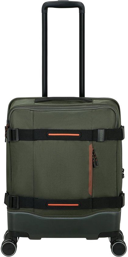 American Tourister Urban Track Spinner TSA Dark Khaki Donkergroen 55cm
