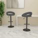 Maison Exclusive - Lot de 2 tabourets de bar en velours gris foncé
