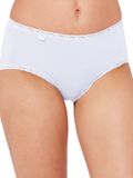 sloggi Midislip 24/7 Cotton Lace Dames Slip Wit Katoen/Elastaan (3-Pack)
