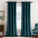 Bol Rideaux Velours - bleu - pour salon - 140 x 225 cm