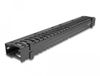 Delock 19″ Cable Management Routing Panel with 3 openings 1U black