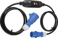 as-Schwabe CEE-adapterkabel met persoonlijke beschermende tussenschakelaar, 3 m