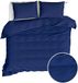 Moodit Dekbedovertrek Basil Navy Blue - Lits Jumeaux 240x220 cm - Katoen