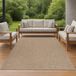 Tapis d'aspect jute pour intérieur et extérieur, beige, 240 x 340 cm
