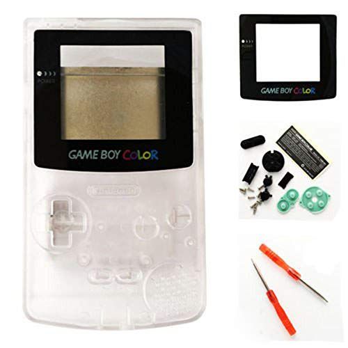 Perfect Part Vervangende Full Housing Shell Case Cover Voor Nintendo Gameboy Kleur GBC - Helder