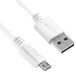 APOKIN® Micro-USB-kabel Ultra Quick Charge [2 meter] 5 V/3 A snel opladen Android-kabel, duurzaam, dubbel gecoat, voor Samsung, Huawei, Realme, OPPO, Vivo, TCL