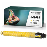 Evoke Yellow Toner for Ricoh Mpc-406 306Y 842098 Aficio Mp C306 C307 C406 (6000 Pages)