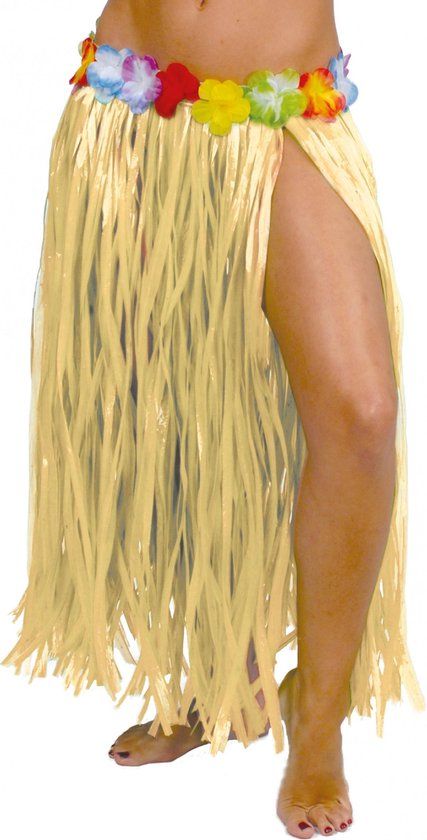 Fiestas Guirca Hawaii Verkleedrok - Volwassenen - Naturel - 75 cm - Unisex