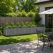 vidaXL Verhoogde Tuinbak Grijs 400 x 80 x 55 cm Gegalvaniseerd staal