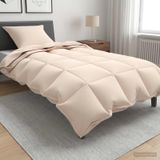 vidaXL Dekbed 140 x 220 cm alle seizoenen kapokvezel beige