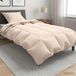 vidaXL Dekbed 140 x 220 cm toutes saisons kapokvezel beige