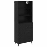 vidaXL Highboard Zwart Eiken 69,5 x 34 x 180 cm